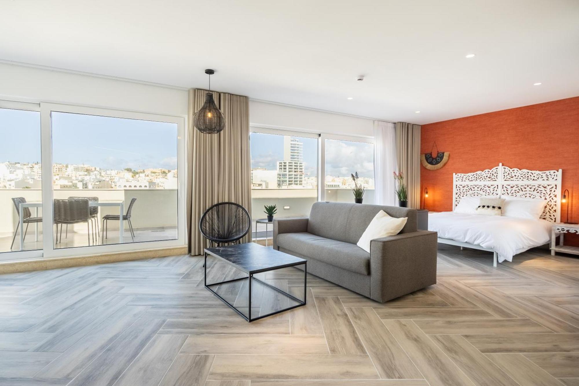 The Cube - Designer Finished Studio Penthouse By Sf Homes Gzira Luaran gambar